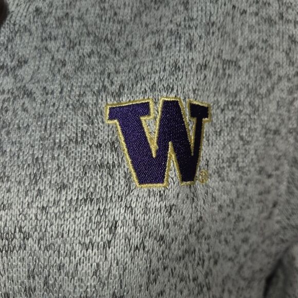 Champion Elite University Of Washington Huskies Knit Pullover Sweatshirt Medium - Picture 5 of 7